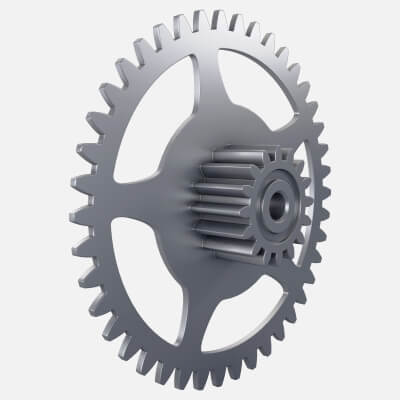 Gear Spur D312mm T57mm M1