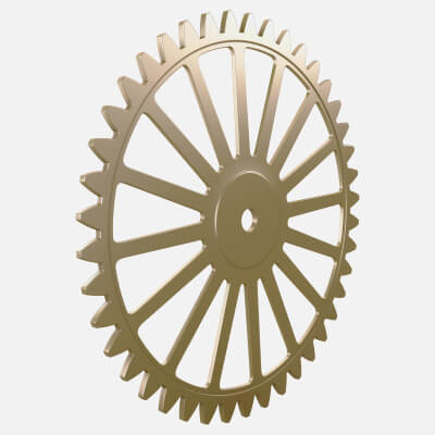 Gear Spur D374mm T6mm M1
