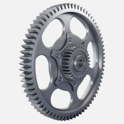 Gear Spur D397mm T70mm M1
